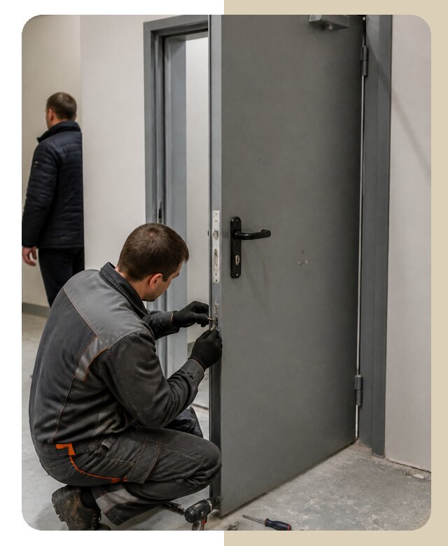 Ремонт противопожарной двери в Саяногорске по цене 6658 р. | ДвериЛегко-Снг